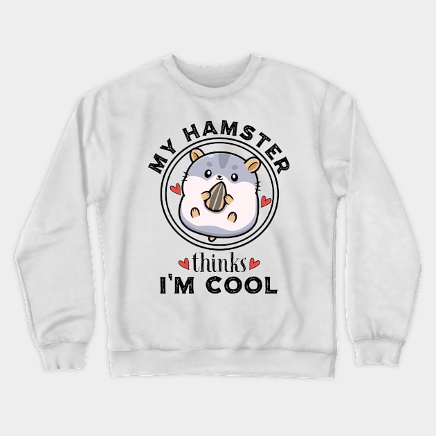 Hamster Crewneck Sweatshirt by Carolina Cabreira